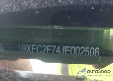 2018 Honda Civic Ex from USA, damaged, VIN 19XFC2F74JE002506